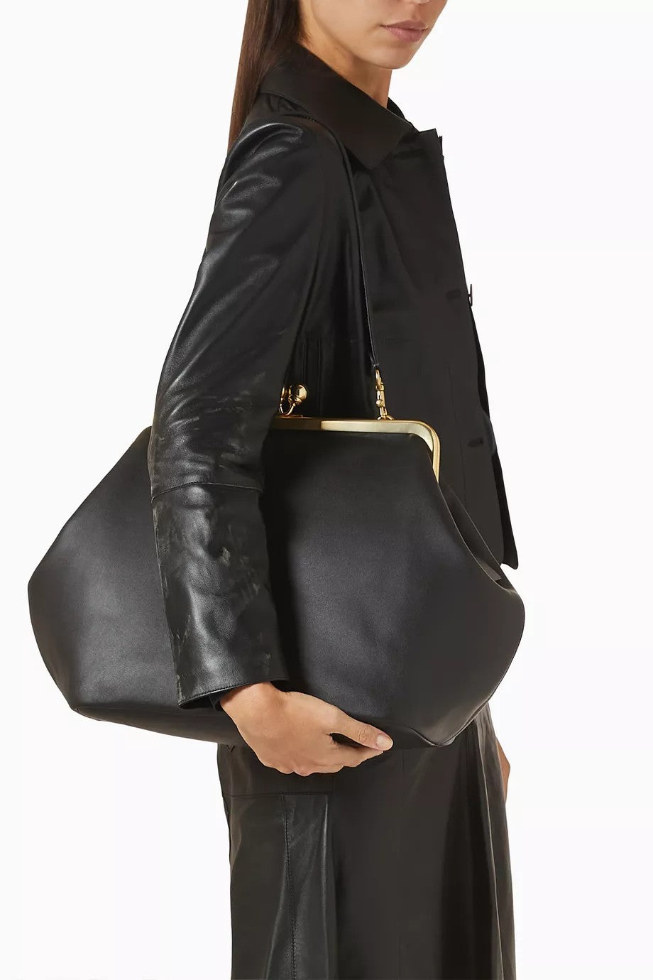 Large Leather Frame Bag