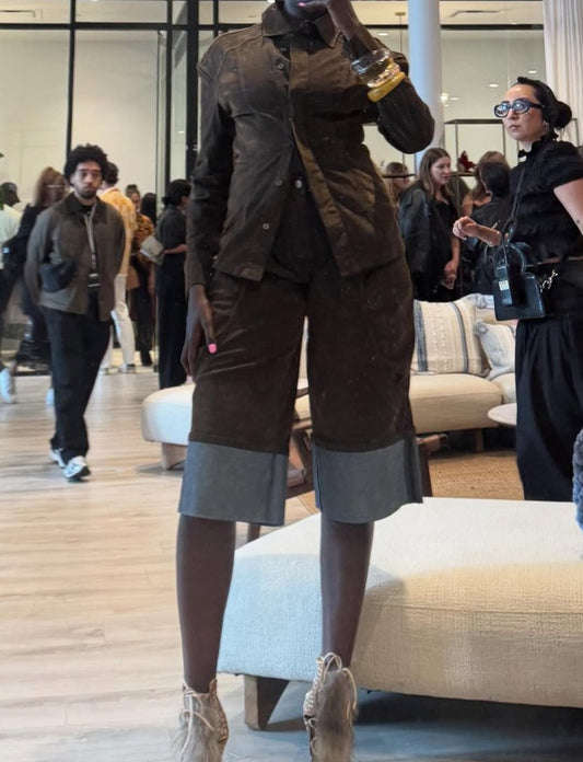 Retro Contrasting Color Suit