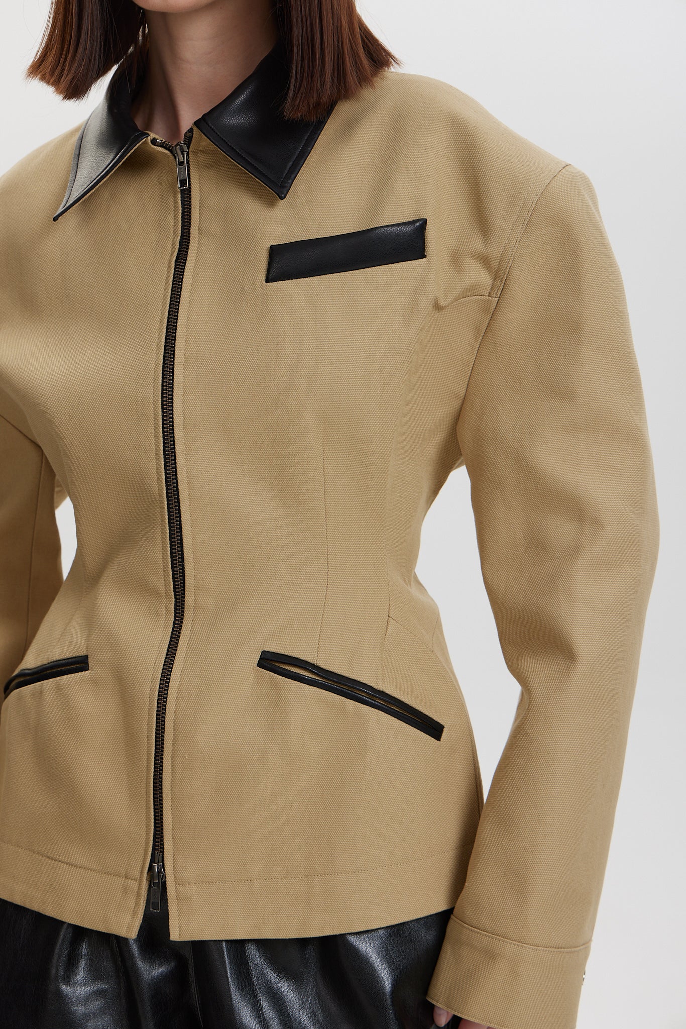 Brown Waisted Jacket