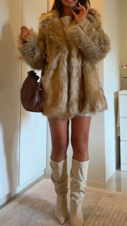 Puffy Eco-fur Jacket