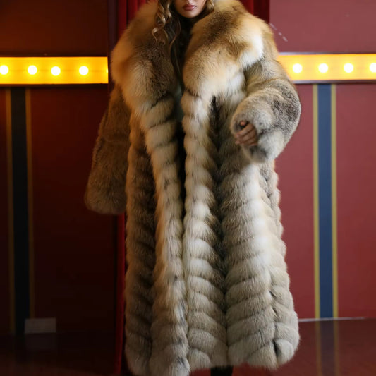 Winter Brown Fur Coat