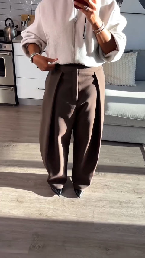 Brown Designer Suit Pants