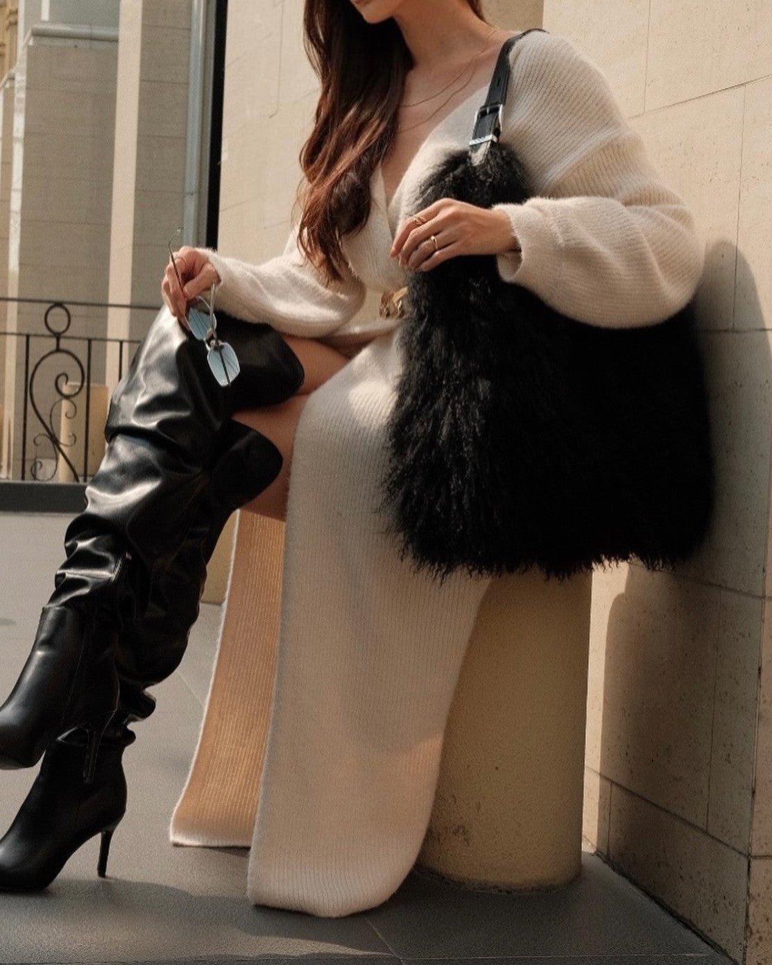 Large Capacity Plush Casual Handbag