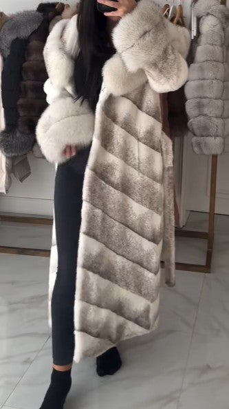 Women's Mink Coat With Fur Collar
