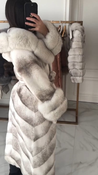 Women's Mink Coat With Fur Collar