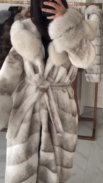 Women's Mink Coat With Fur Collar
