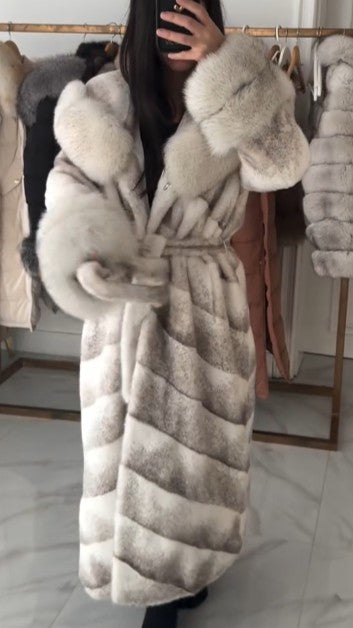 Women's Mink Coat With Fur Collar