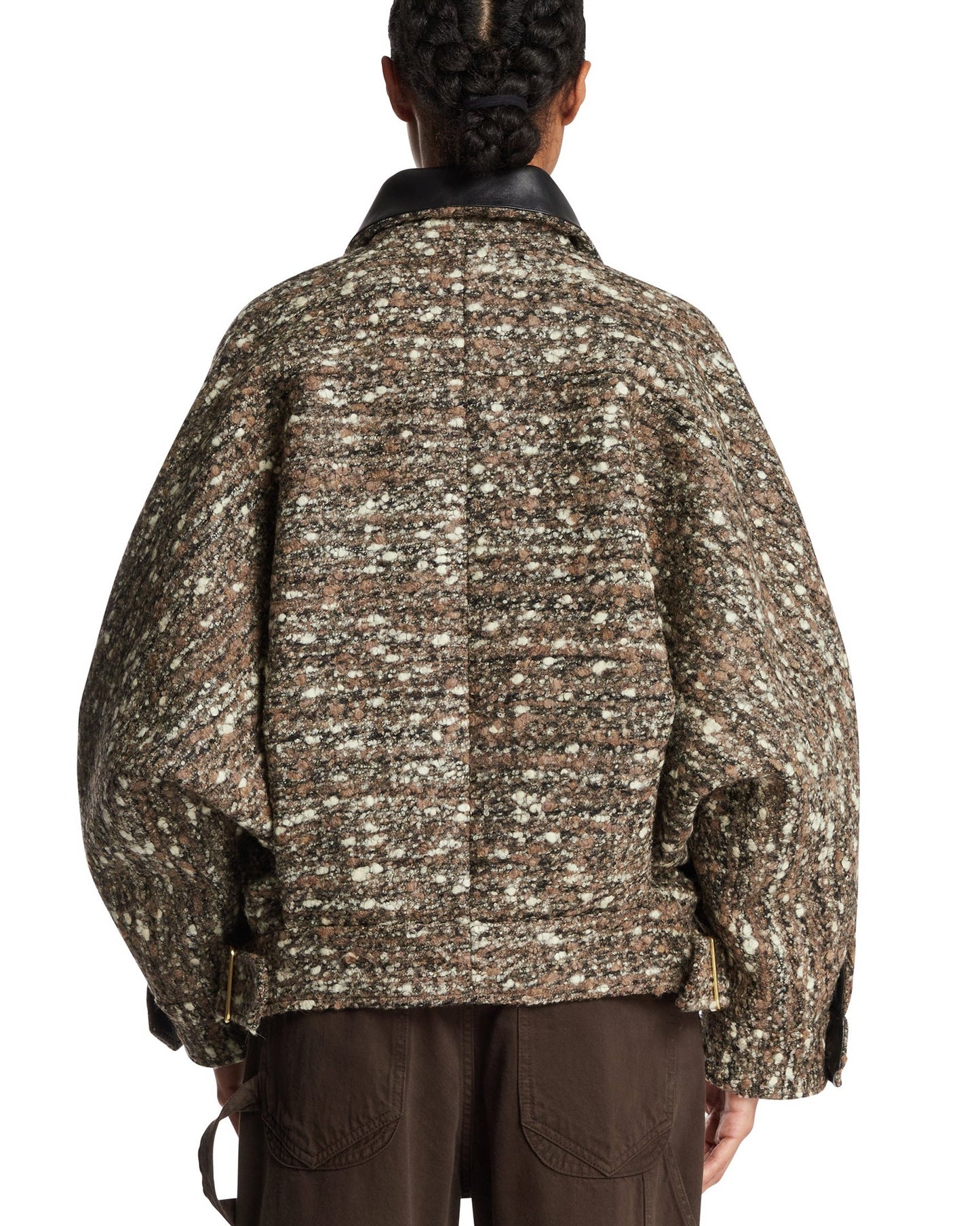 Wool Fleece Bomber Jacket