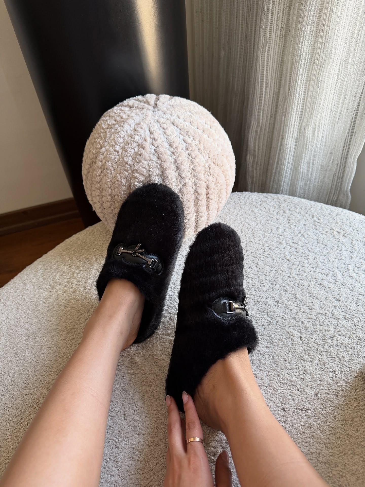 Plush Flat Shoes