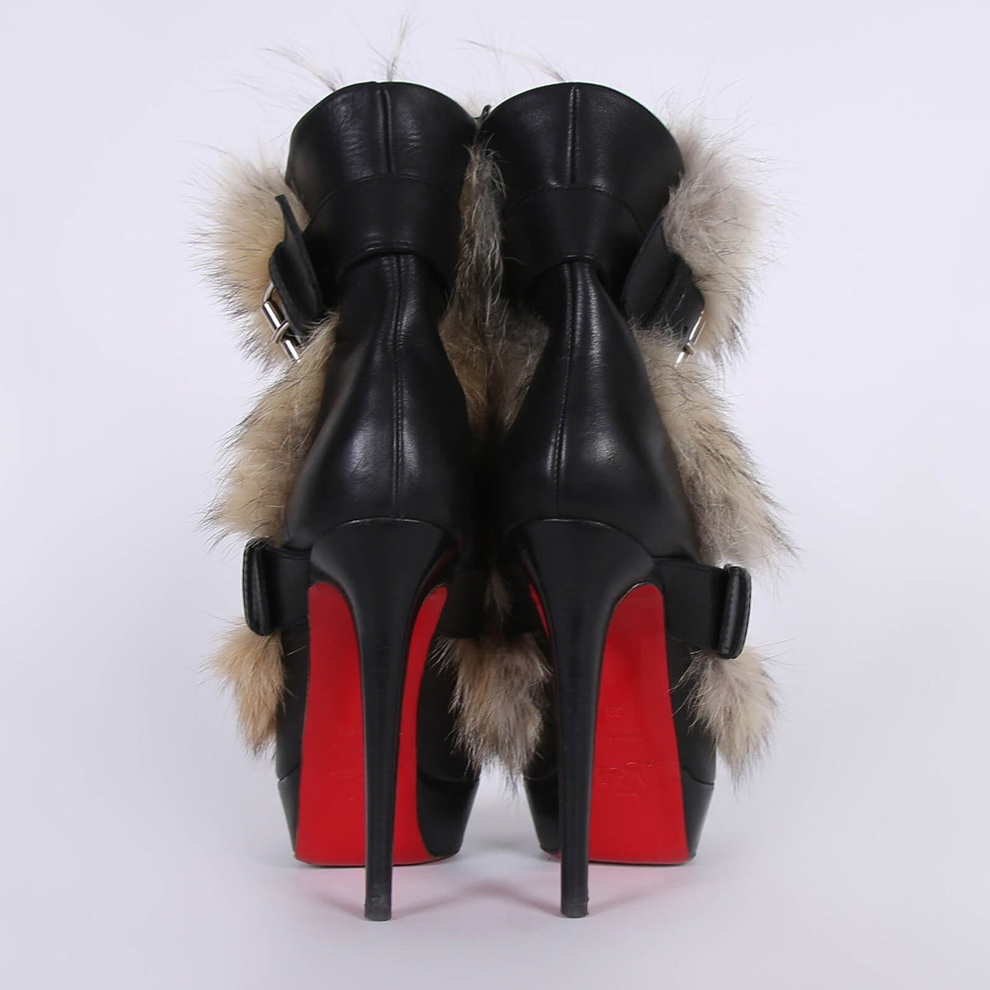 Platform Boots With Red Soles And High Heels