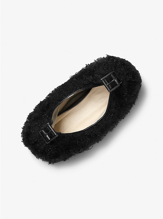 Chic Faux Fur Hobo Bag