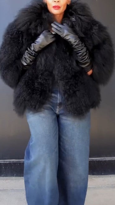 Black Fur Jacket