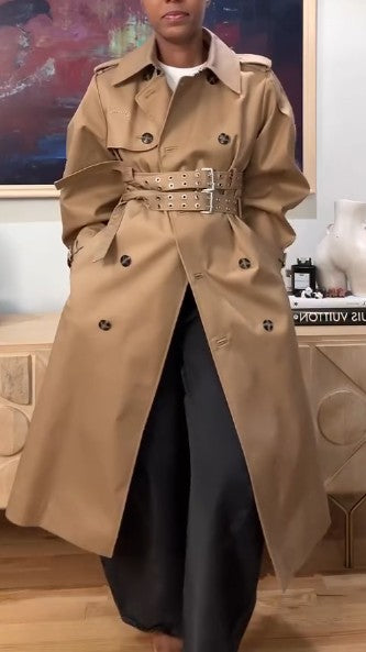 Bonded Cotton Trench Coat