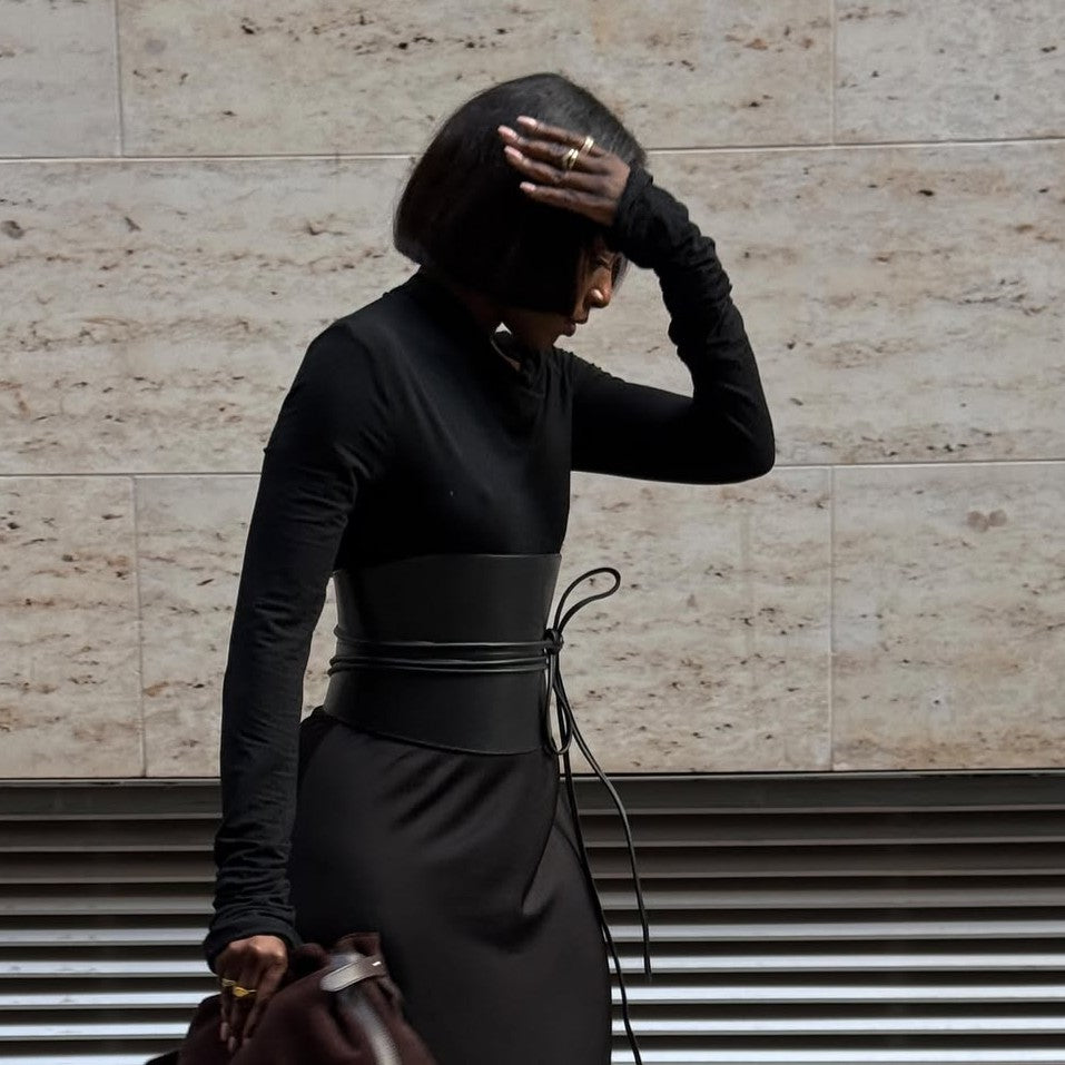 Elegant Bias Cut Satin Maxi Skirt Set