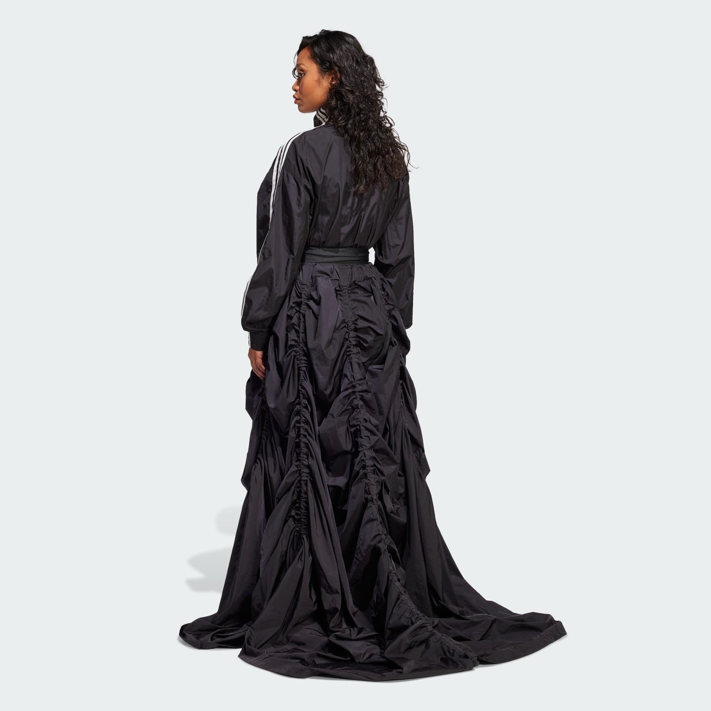 Zippered Waist-Cinching Sporty Casual Maxi Dress