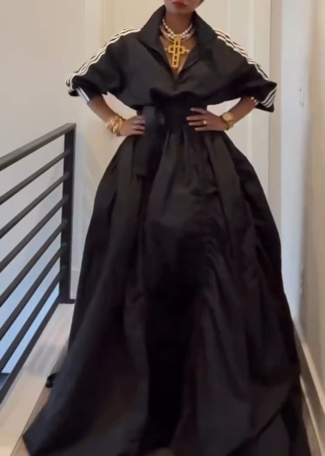 Zippered Waist-Cinching Sporty Casual Maxi Dress