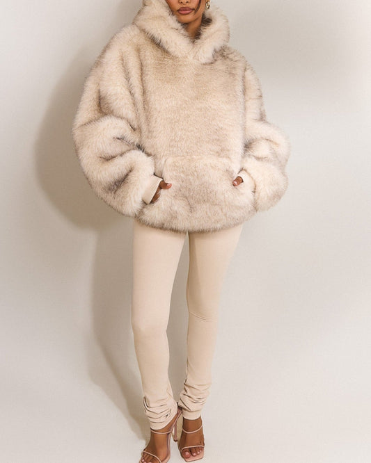 The Blair Hoodie in Cream（Free shipping）