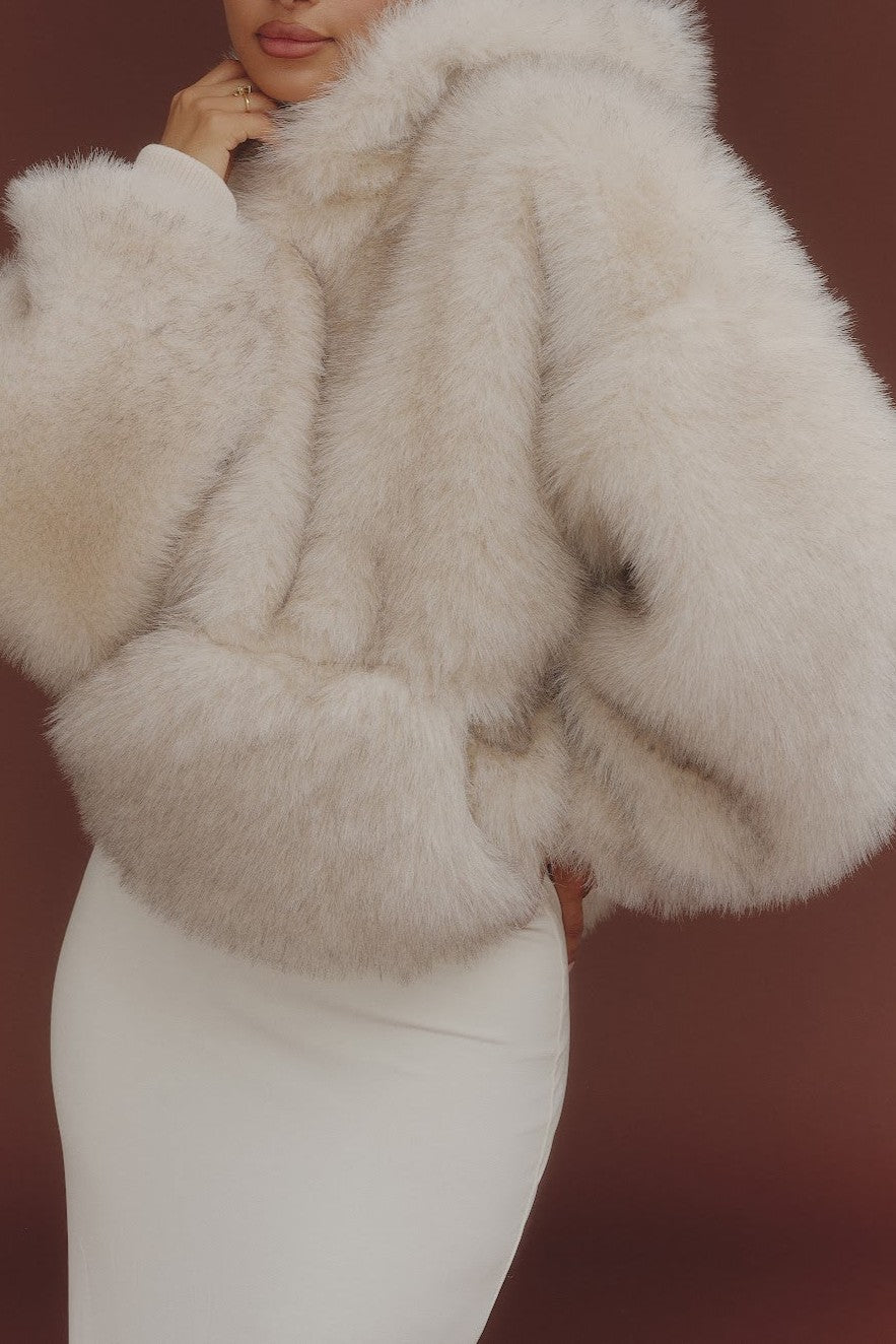 The Blair Hoodie in Cream（Free shipping）