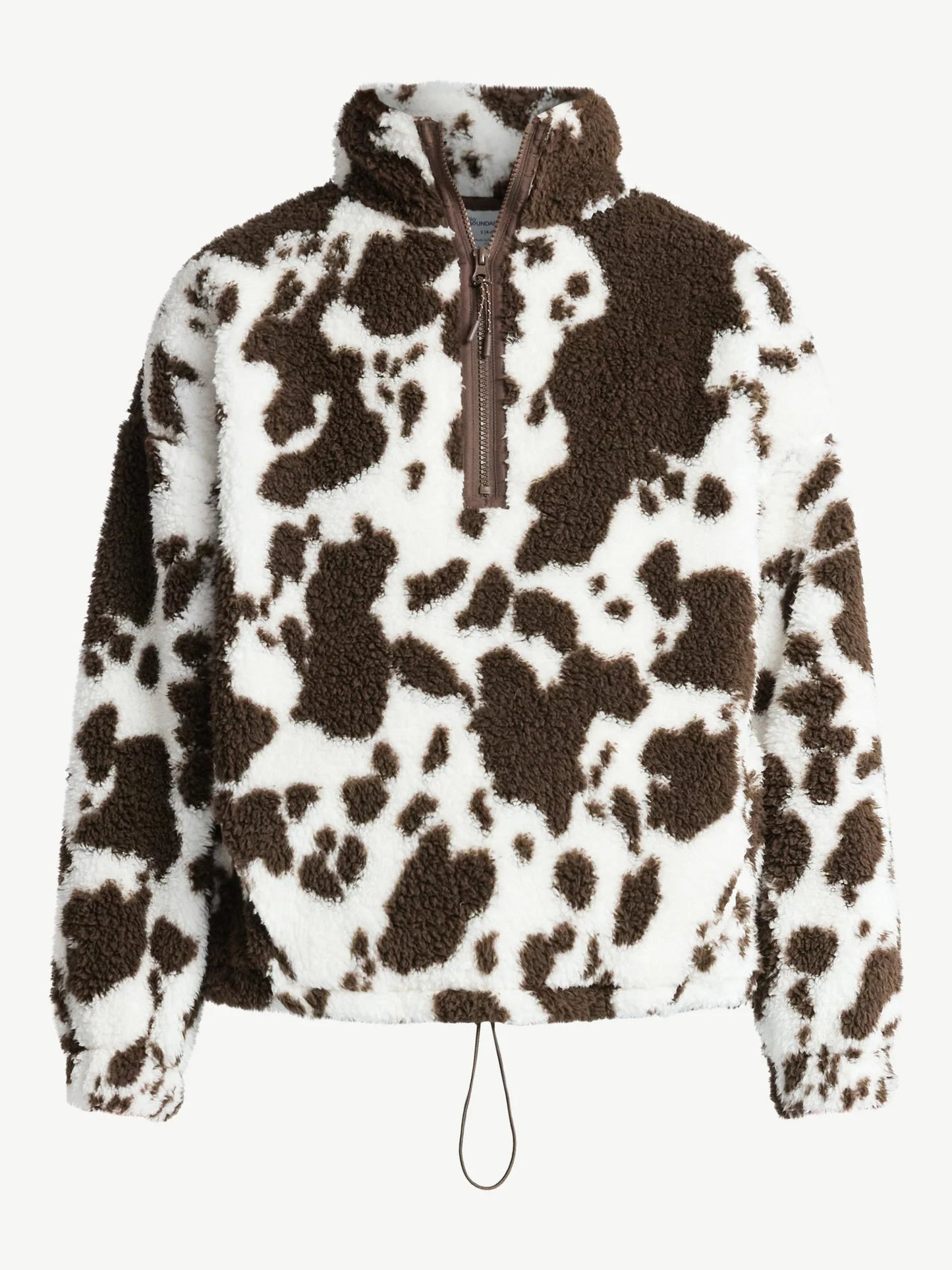 Plush Half-zip Pullover And Pants Set