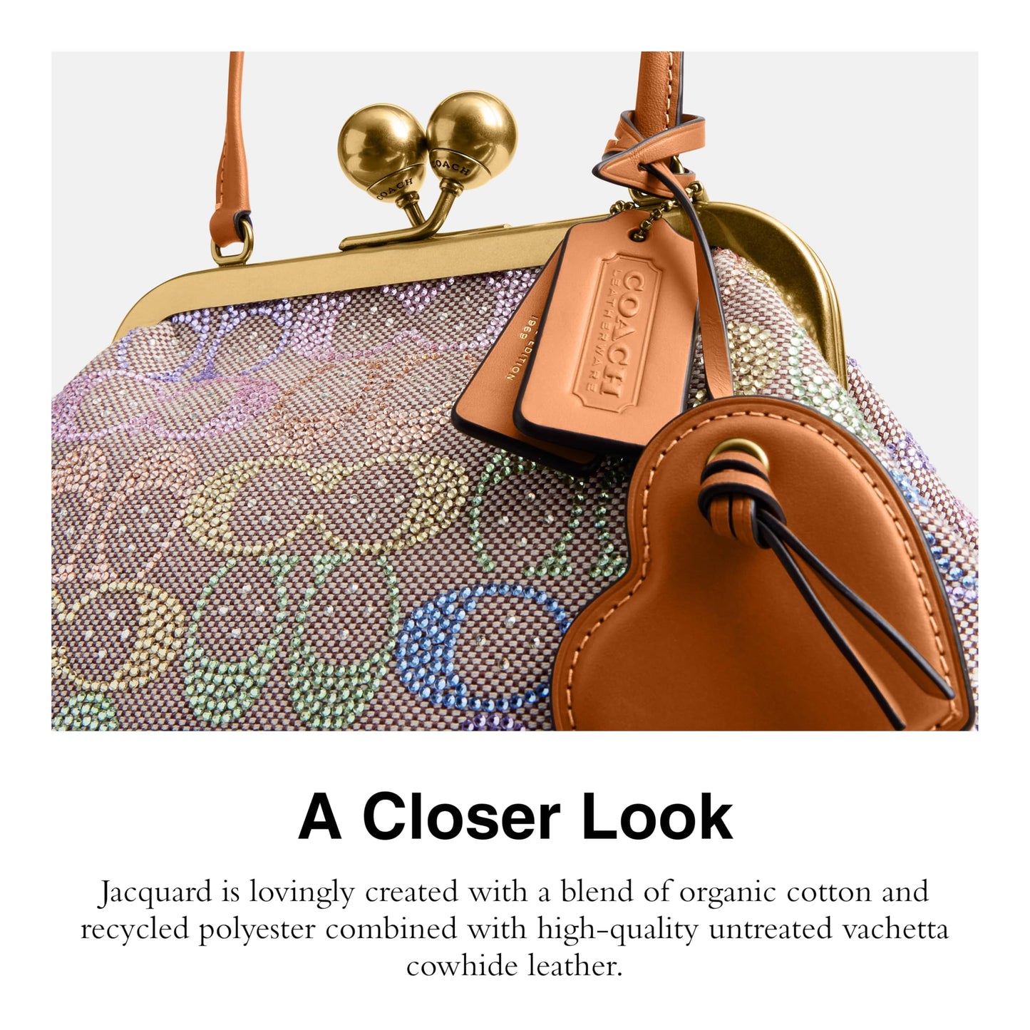 Women's Jacquard Kisslock Frame Bag 16