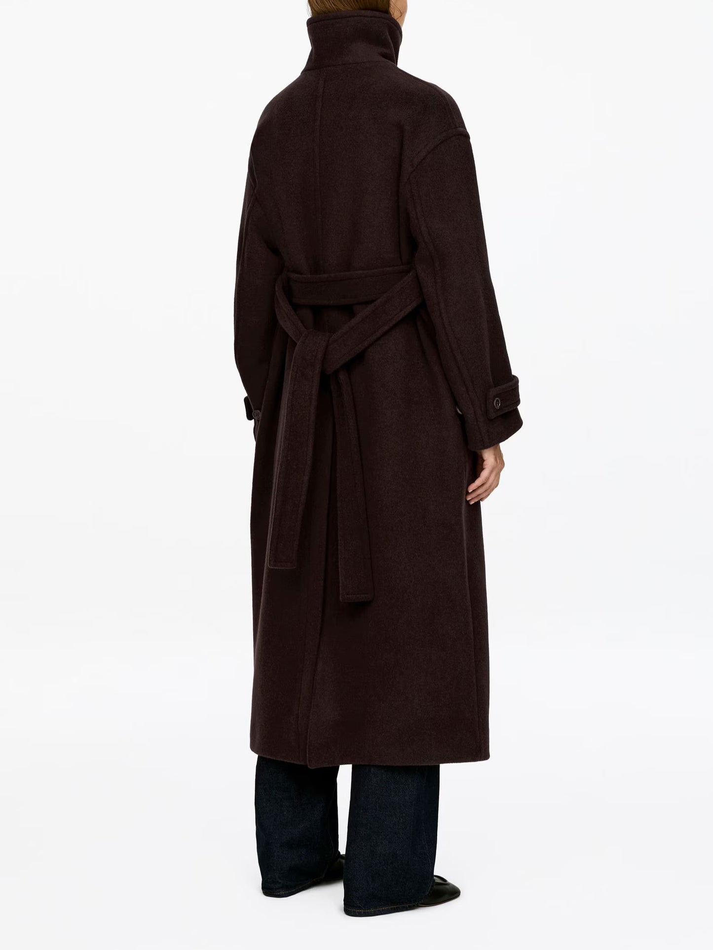 Oversized Wool Blend Coat（ Free shipping）