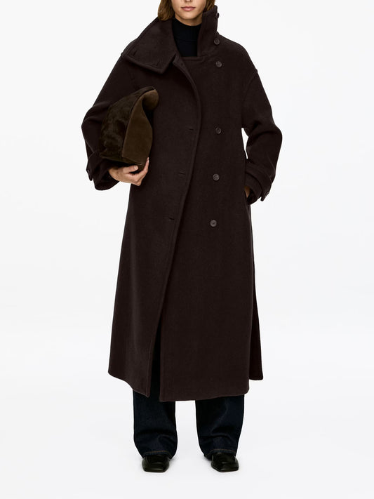 Oversized Wool Blend Coat（ Free shipping）