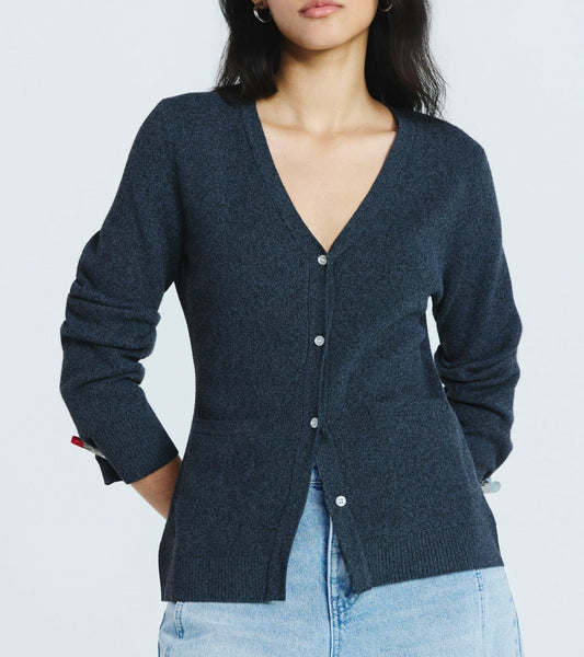 V Neck Cardigan Sweater and Sweater Knit Barrel Pants Set