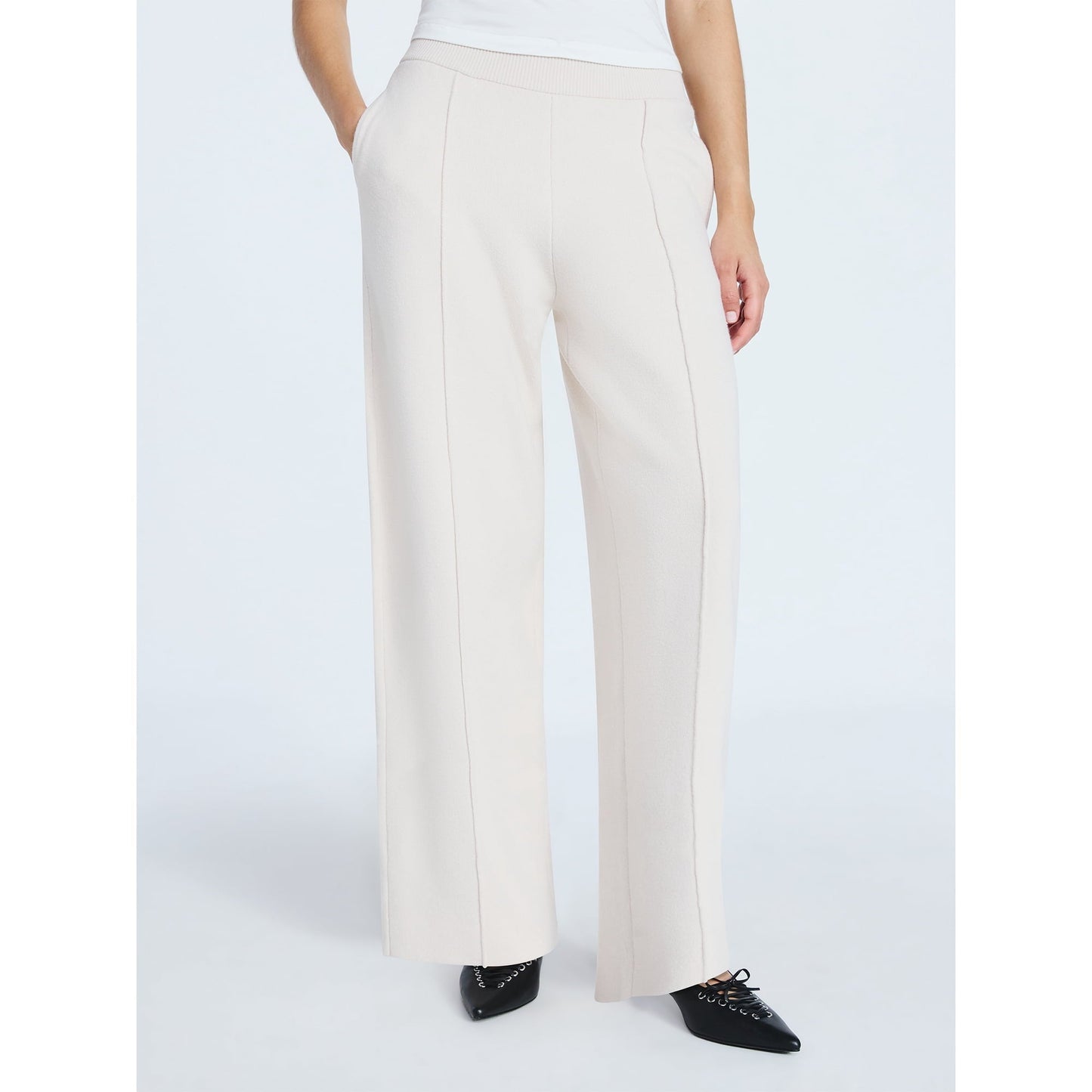 V Neck Cardigan Sweater and Sweater Knit Barrel Pants Set