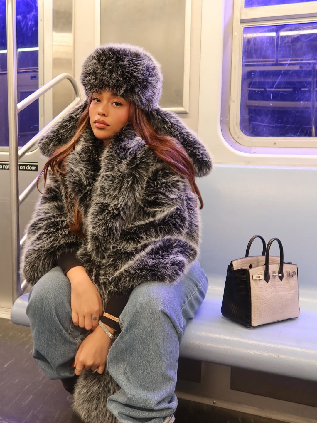 Faux Mink Jacket