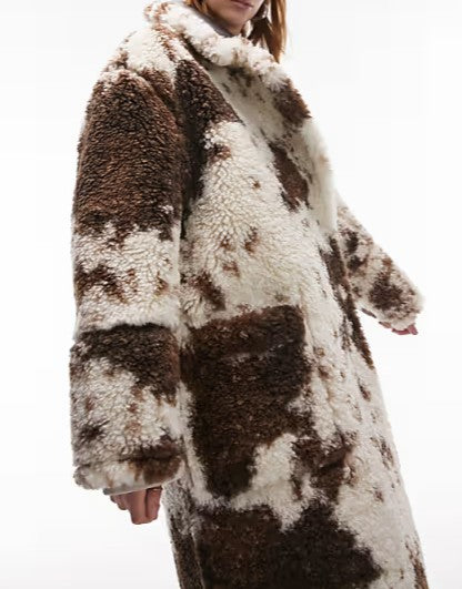 Double-sided Faux Lambskin Coat（Free shipping）