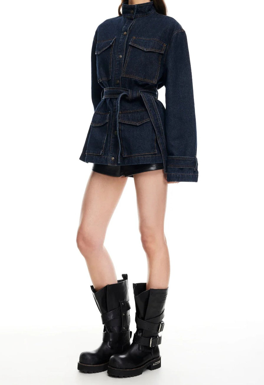 Sweet Denim Trench Coat