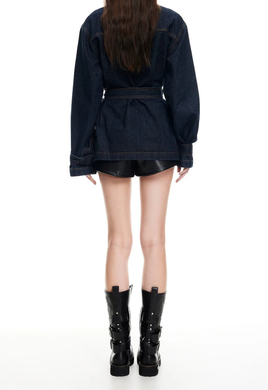 Sweet Denim Trench Coat