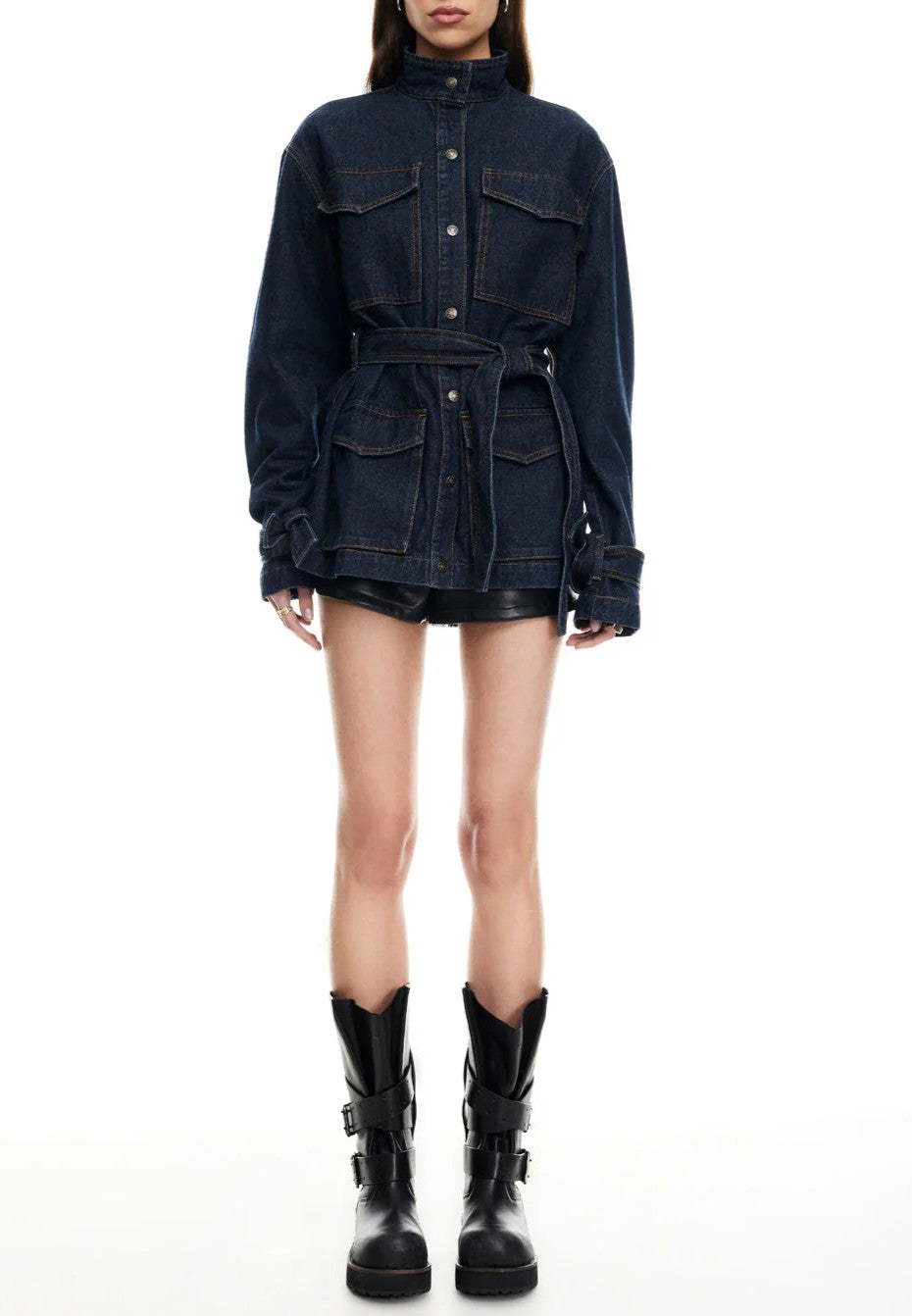 Sweet Denim Trench Coat