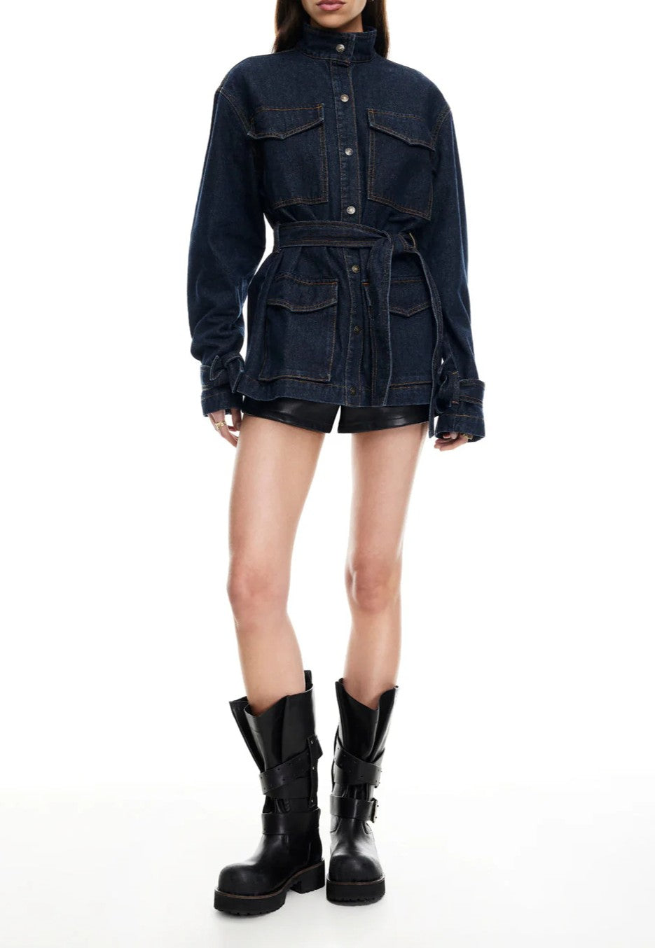 Sweet Denim Trench Coat