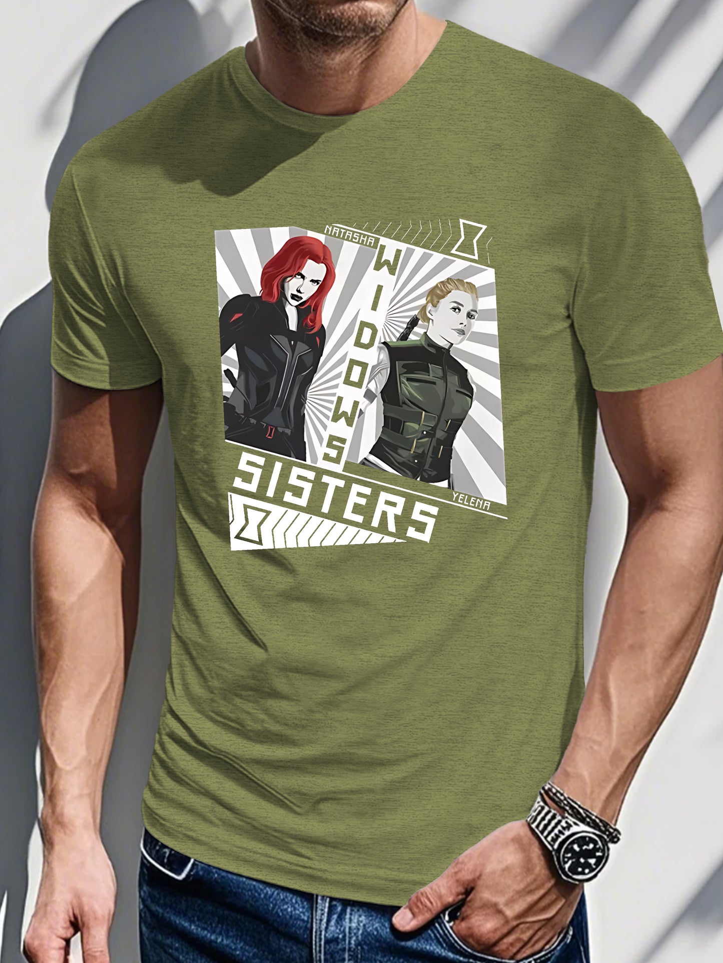 Black Widow Sisters Cartoon T-Shirt