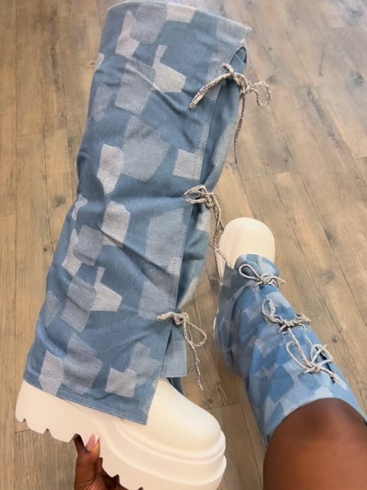 Thick-soled High Boots