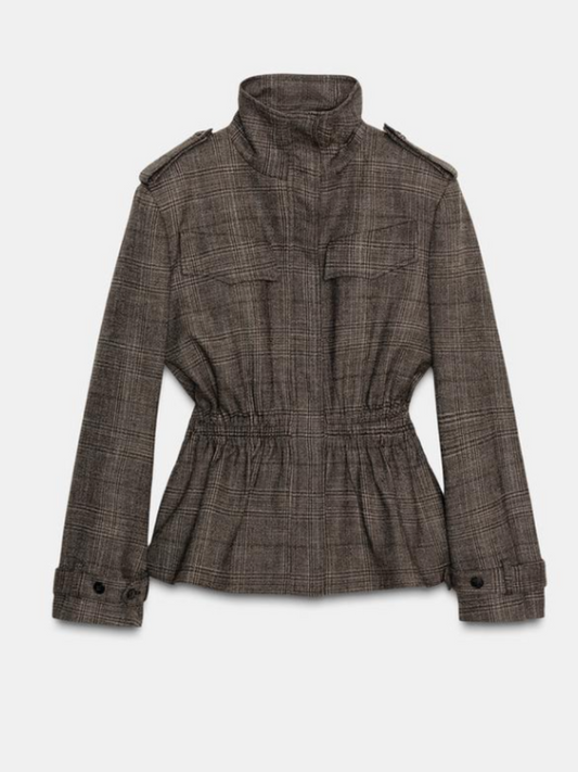 Tight Waist Striped Pants Set