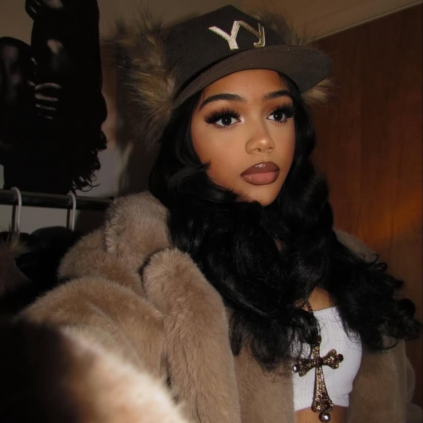 Yy Letter Embroidered Corduroy Baseball Cap