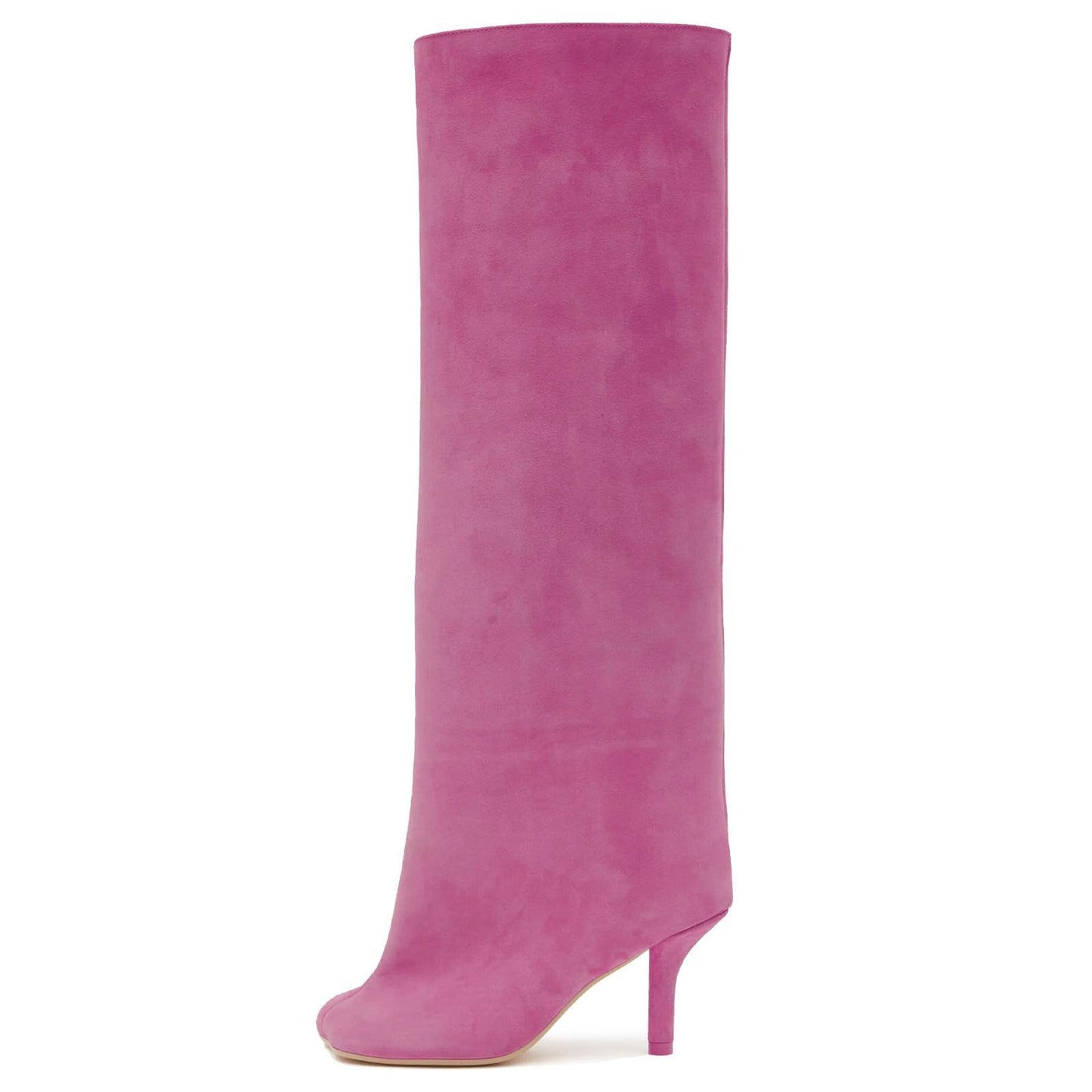 Women's Over-the-knee boots, Long Plush Square-toe Ankle Boots
