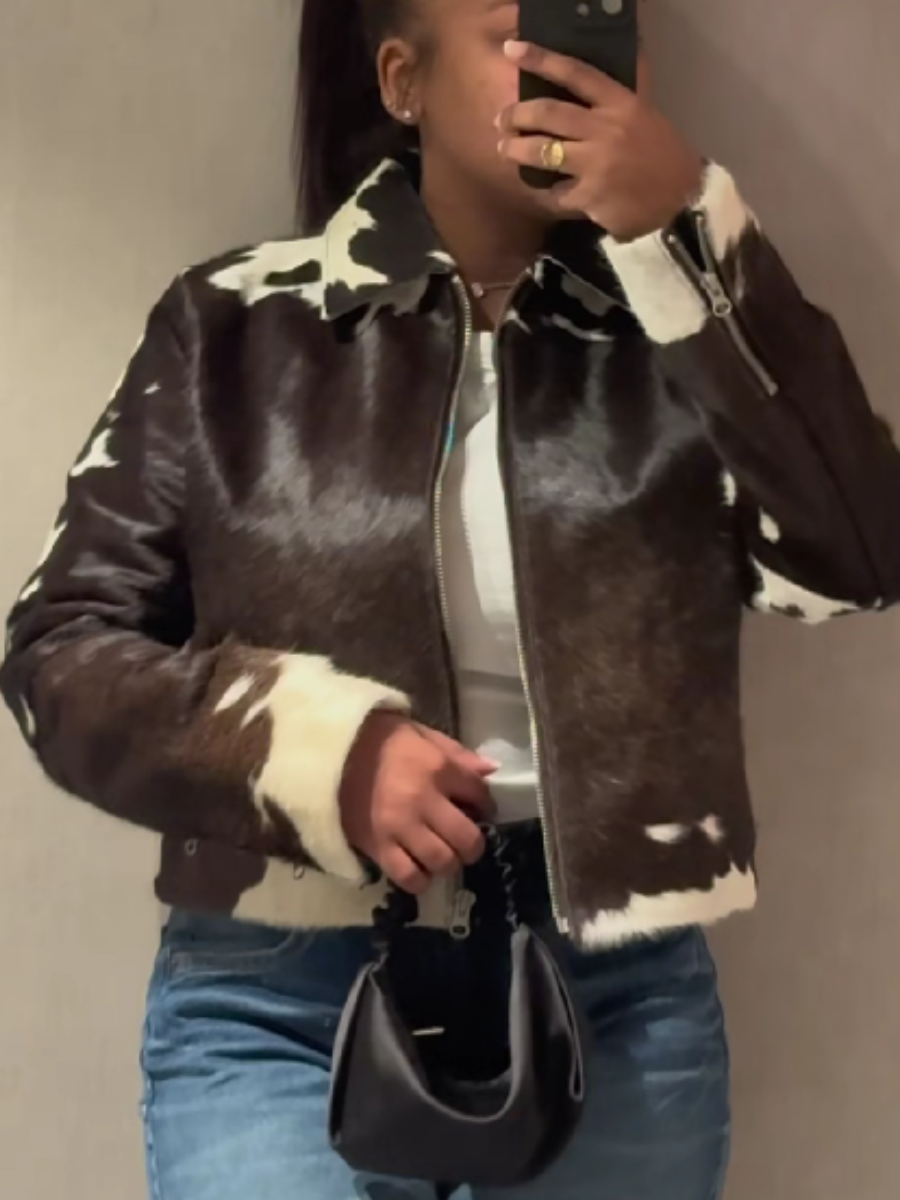 Imitation Cowhide Jacket