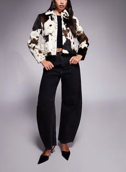 Cow Print Jacket