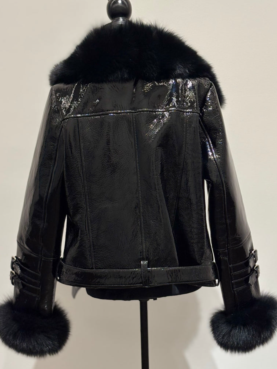 Leather Plush Coat（Free shipping）