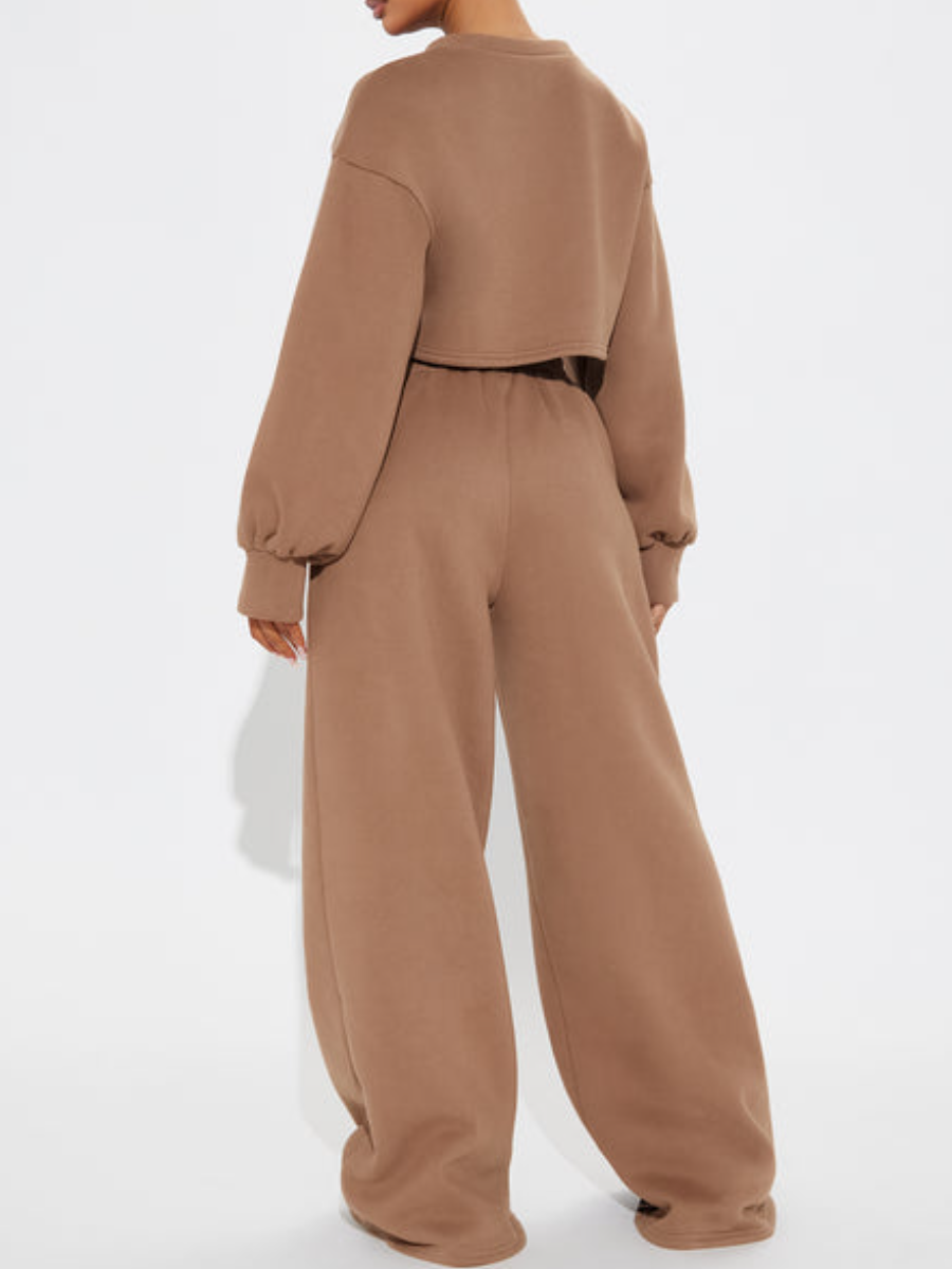 Loose Brown Striped Suit