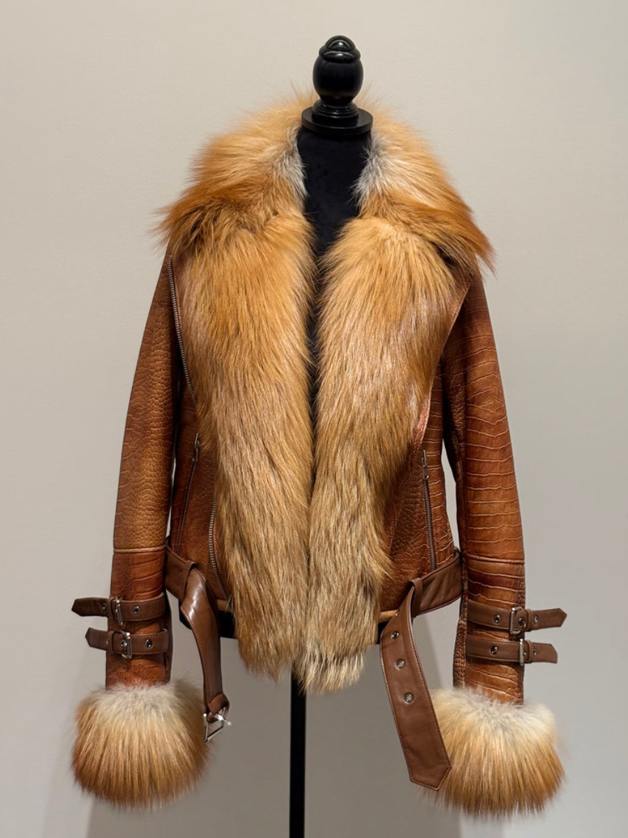 Leather Plush Coat（Free shipping）