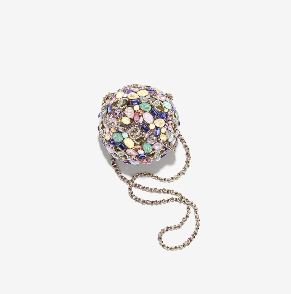 Rhinestone Sphere Minaudiere