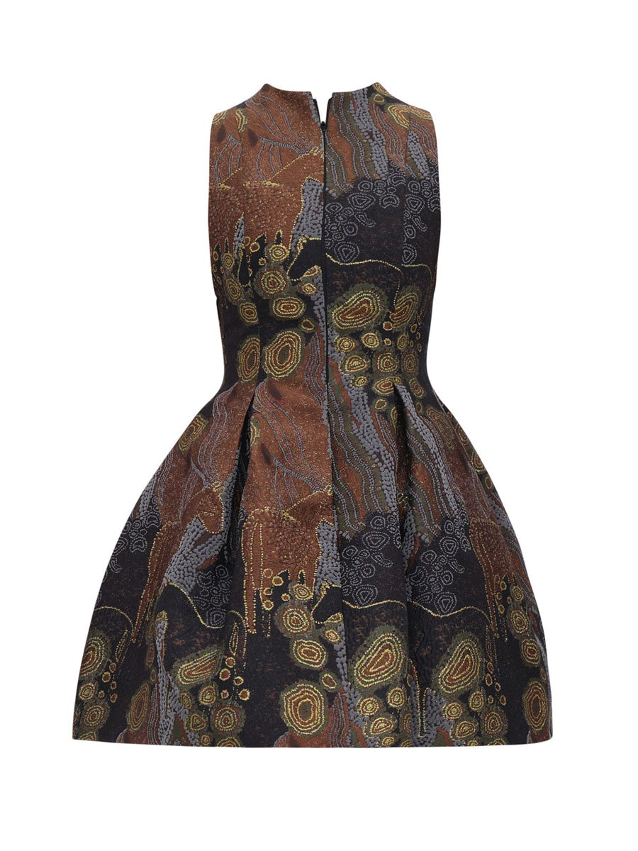（🔥Discounted stock!）Sleeveless Zip Up Printed Mini Dress