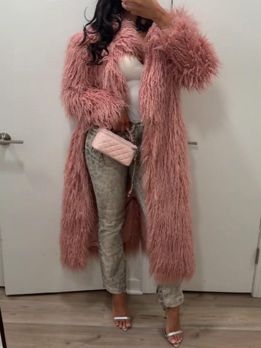 Faux Fur Long Coat