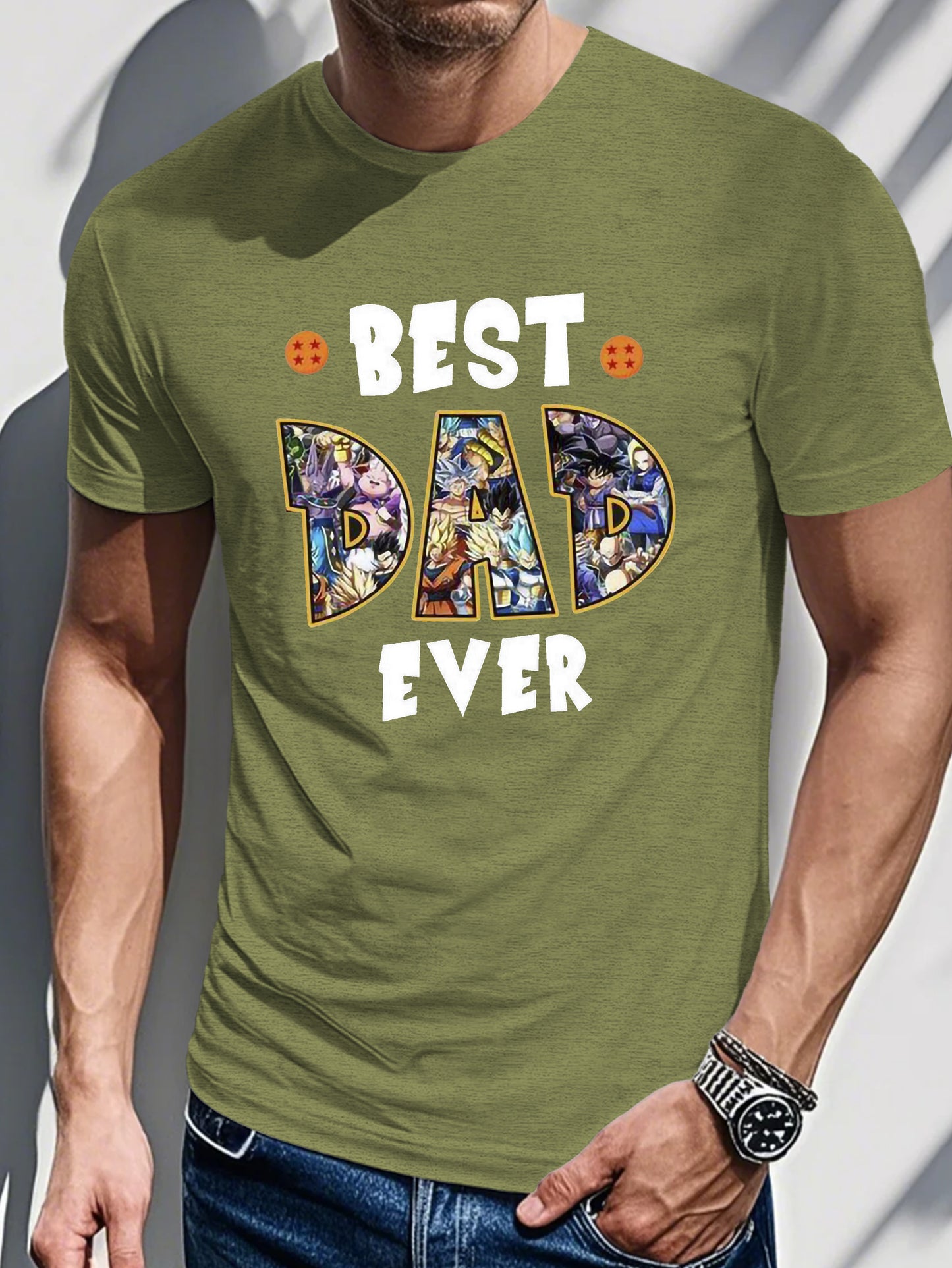 Best Dad Ever Dragon.Ball  Anime Unisex T-shirt Father Day Gift
