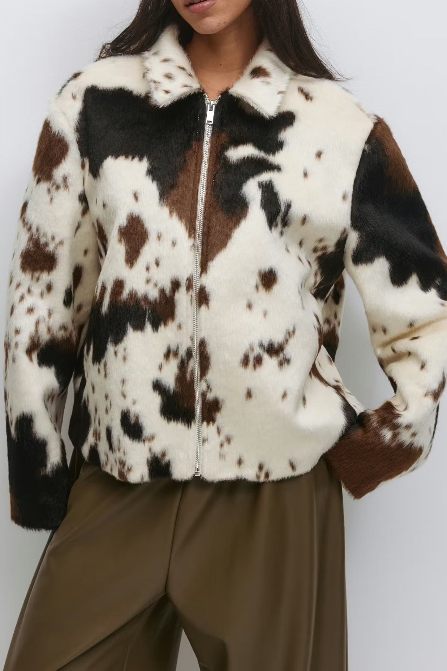 Cow Print Jacket
