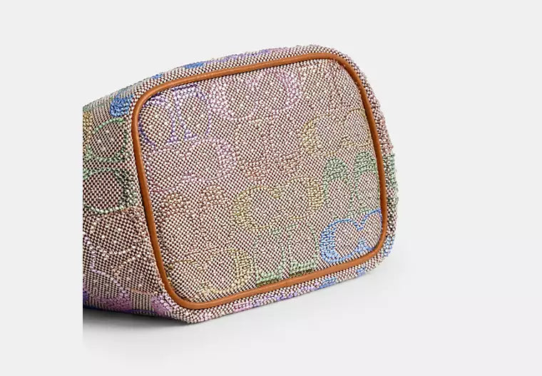 Women's Jacquard Kisslock Frame Bag 16